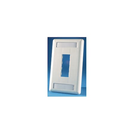 Ortronics 2-PORT FLUSH MOUNT UNLOADED, SINGLEGANG TRACJACK, FOG WHITE 40300548